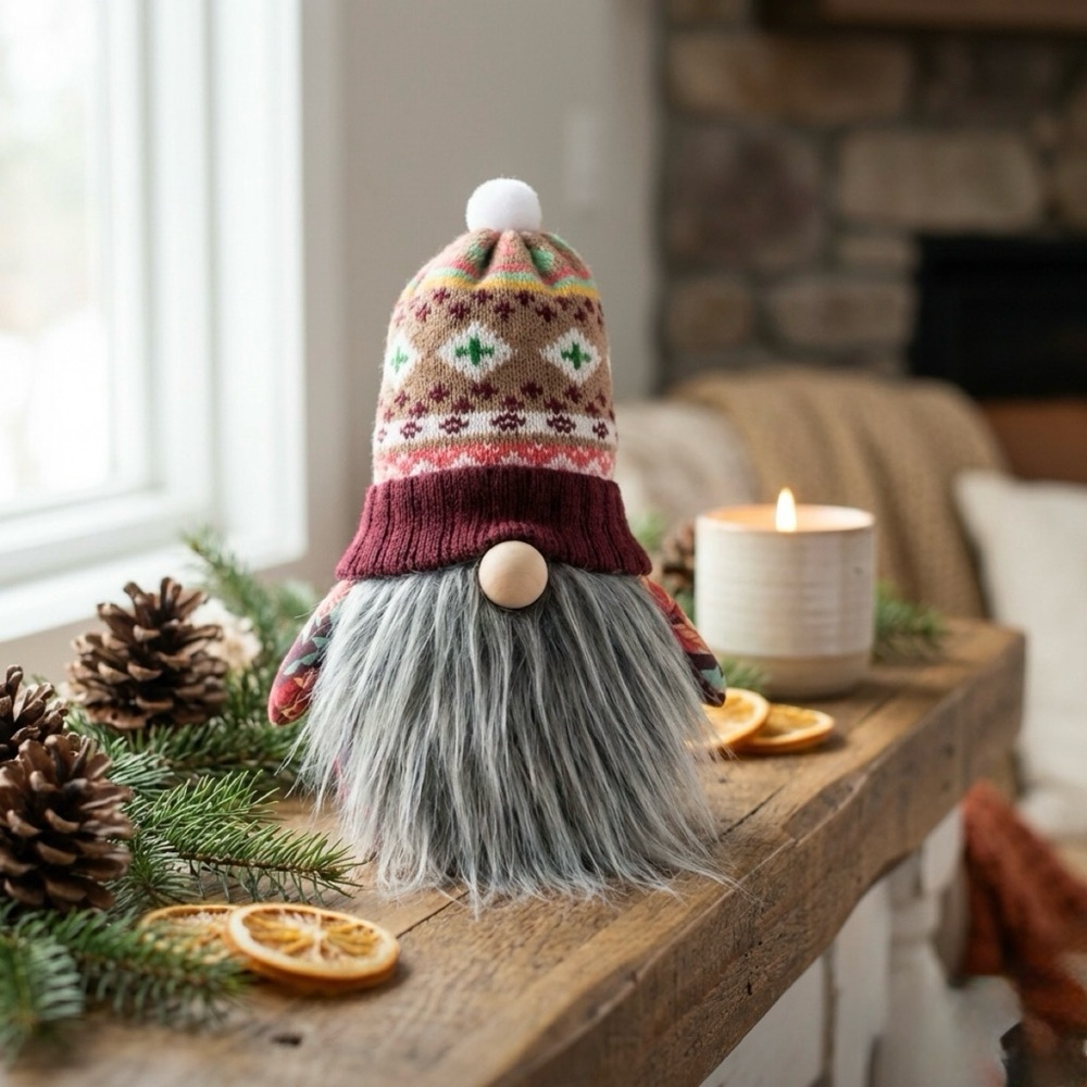 Handmade Festive Gnome Nordic Tomte Shelf Sitter